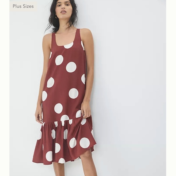 Anthropologie Michaela Flounced Polka Dot dress - Picture 4 of 15